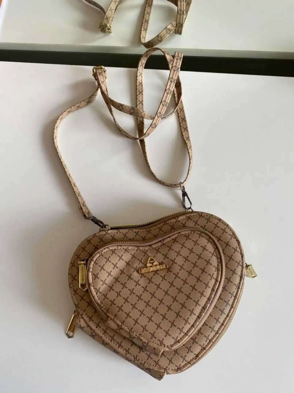 Bolsa coração com 3 bolsos - Foto 5