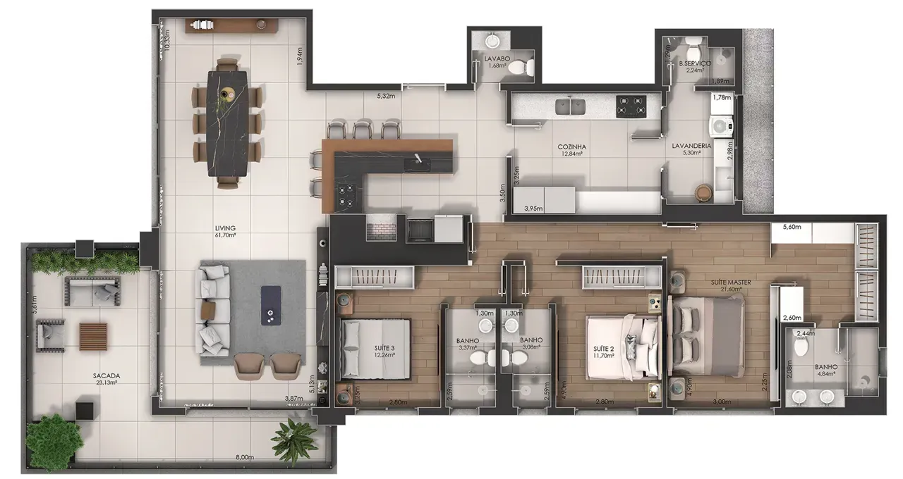 PLANTA 205m²