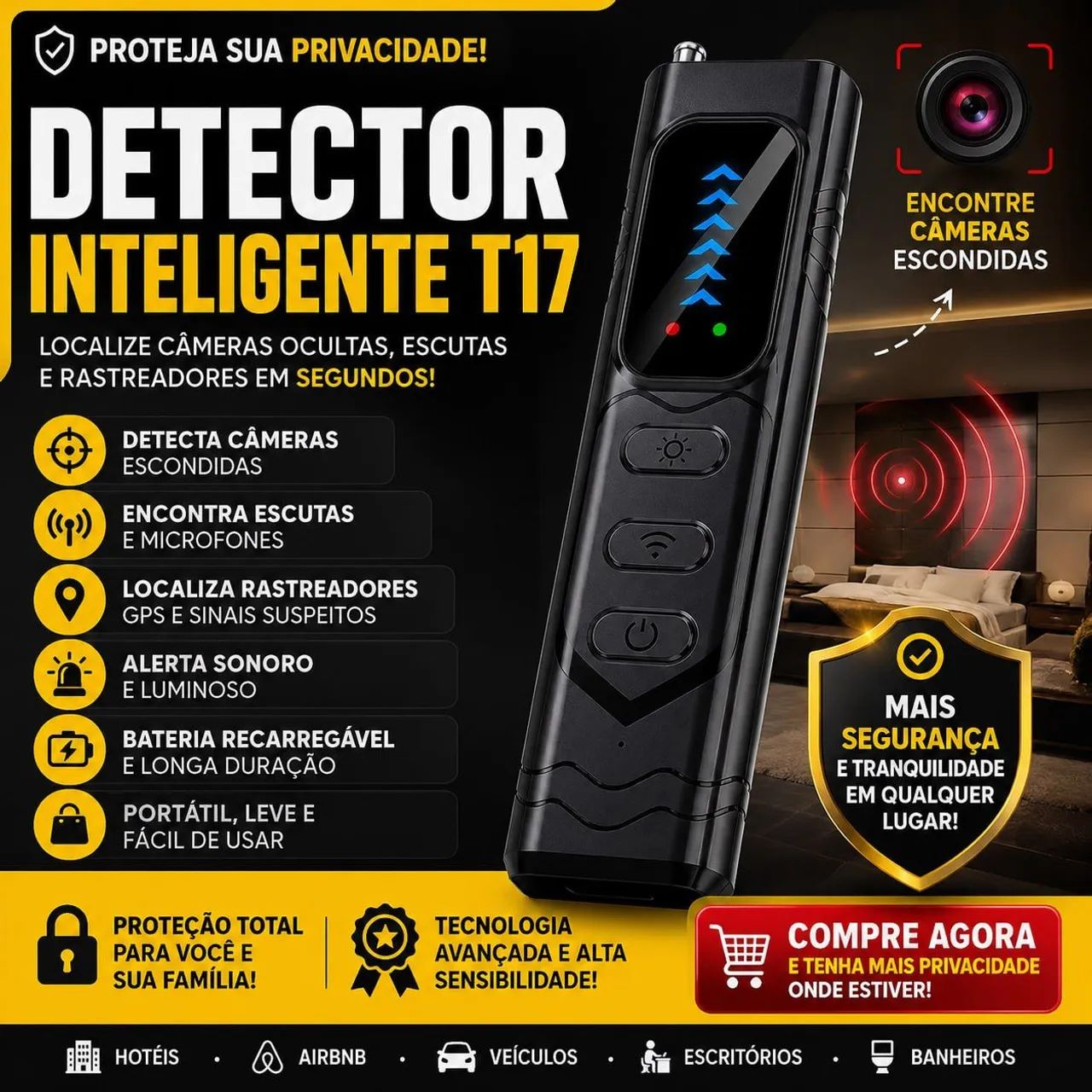 Detector de Câmeras - Novo Lacrado 