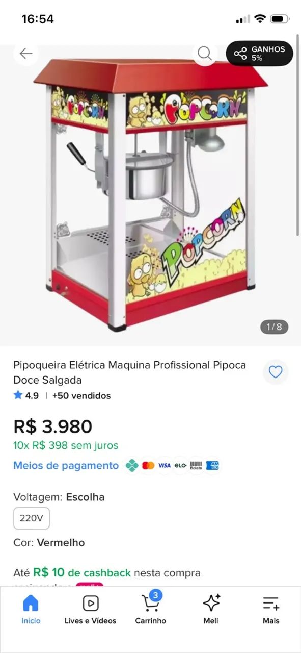 Pipoqueira profissional  - Foto 2