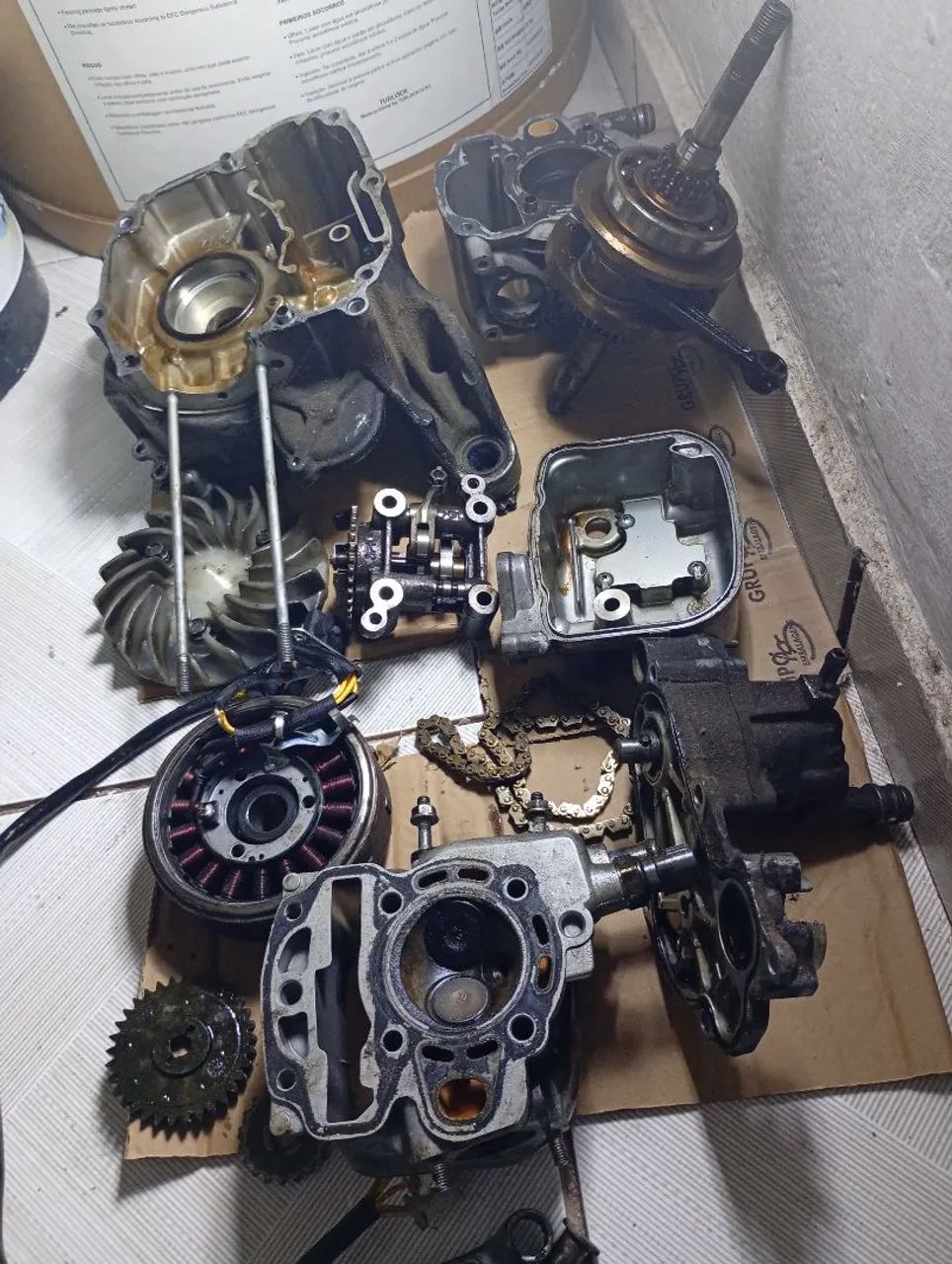 Motor da Honda Lead 110 ano 2013 desmontado completo ? - Foto 3