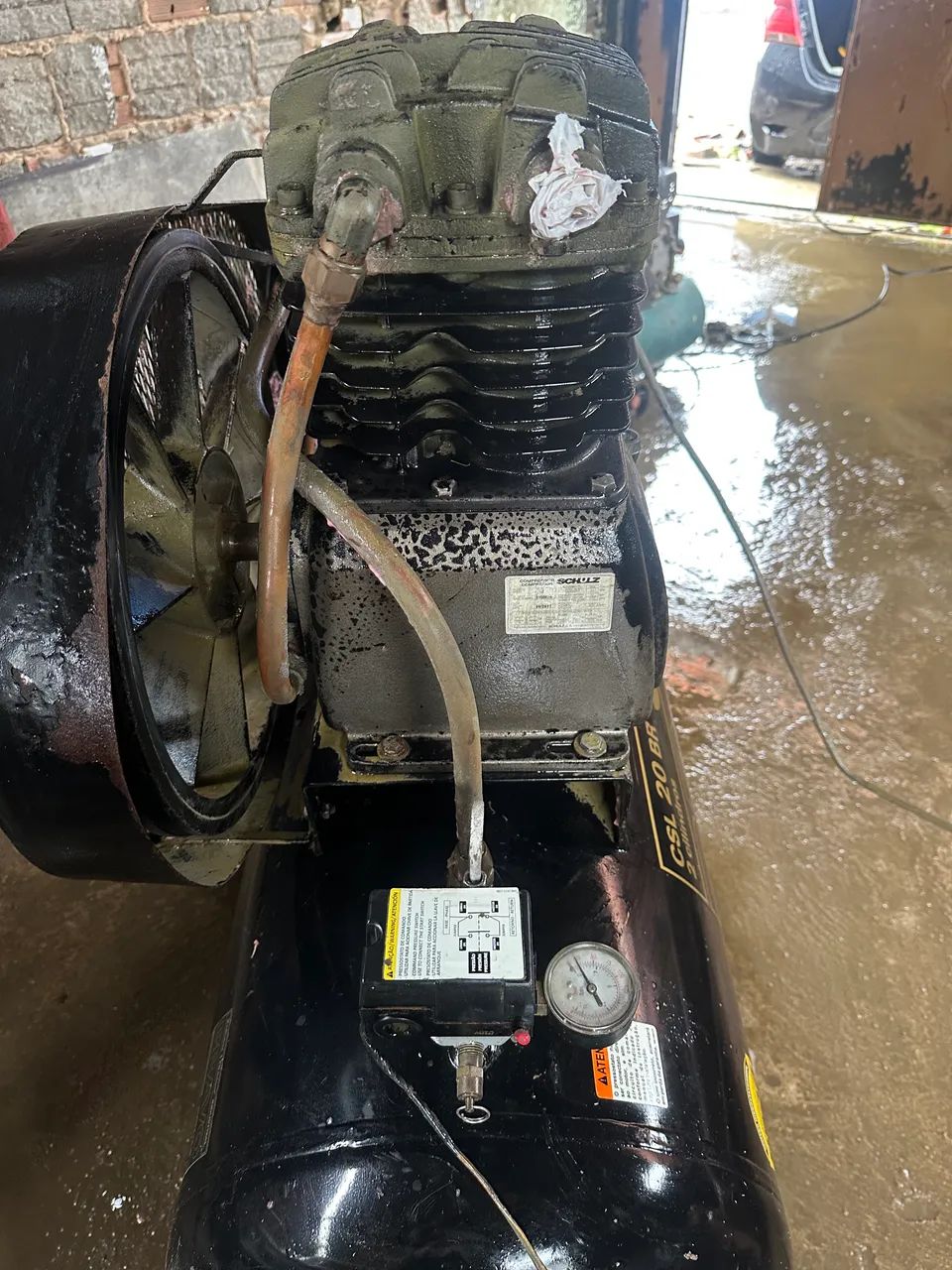 Compressor Schulz 200L Industrial 5HP Trifásico - Bravo CSL 20 BR - Foto 4