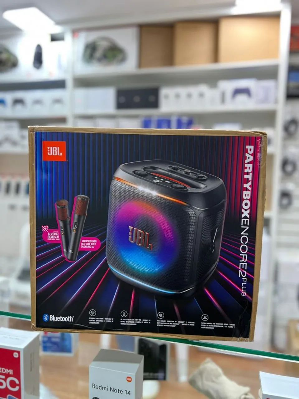 JBL Part box Encore 2 plus com 2 microfone sem fio entrego em Cuiabá e Várzea Grande 