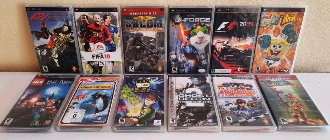 Wii ps2 psp psvita ニンテンドウ64 ソフト バラ売り Jogos de PSP Originais Mídia Física - Jogos de Vídeo Game - Parque