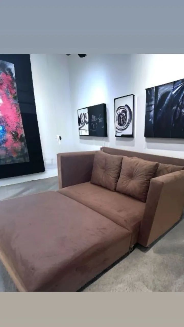 SOFÁ CAMA Confortável e Moderno, OCUPA POUCO ESPAÇO! - Foto 4