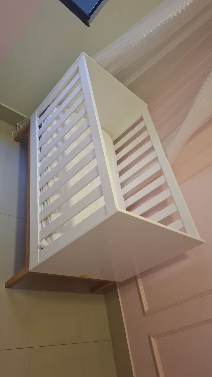 Berço Infantil Branco com Colchão - Foto 3