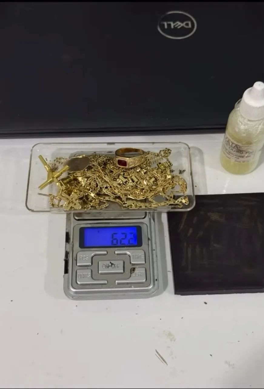 Lote de ouro 18k pra vender ligeiro 