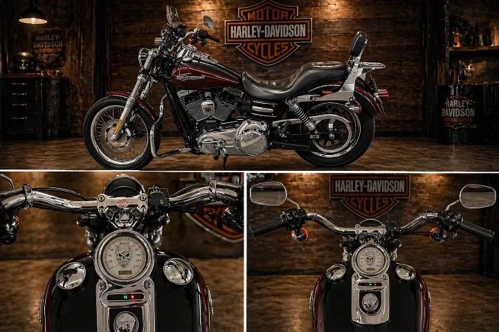 Harley Dyna Super Glide Custom 1600cc marrom - Foto 3