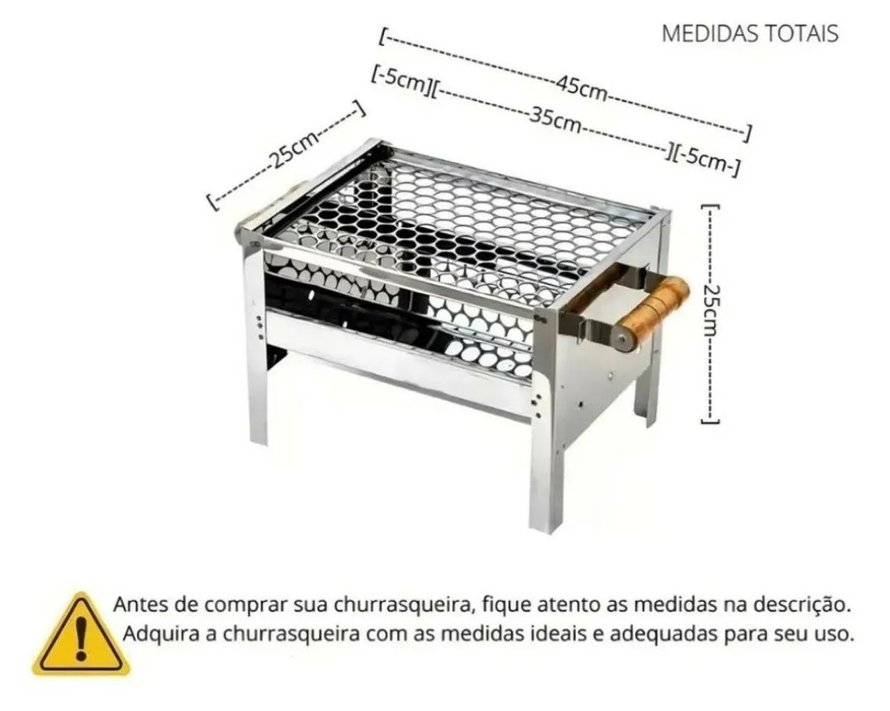 Churrasqueira Inox compacta, produtos Novos ( Loja Eletrogas do Brasil ) - Foto 3