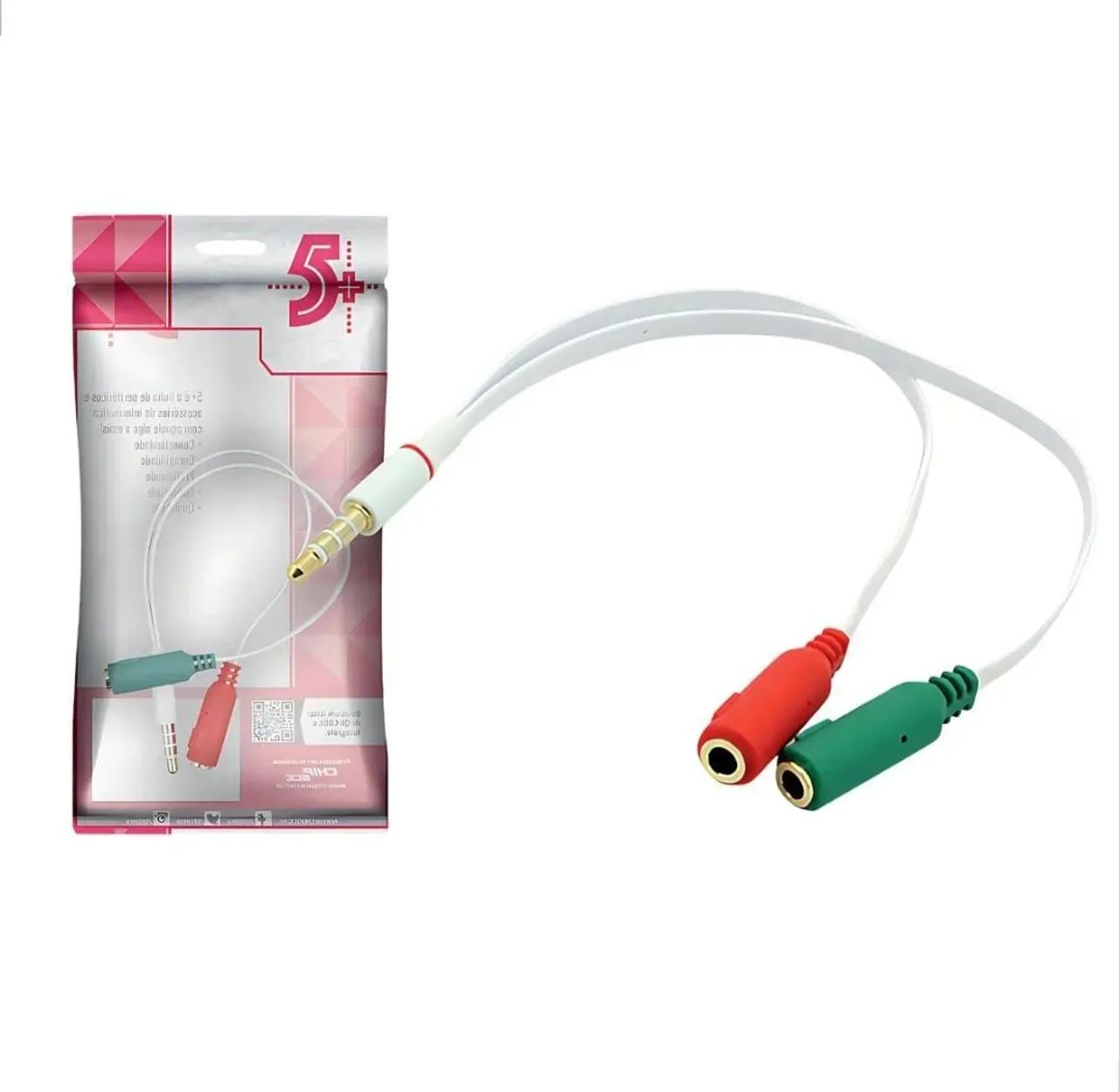 Cabo adaptador conector P2 P3 - Foto 2
