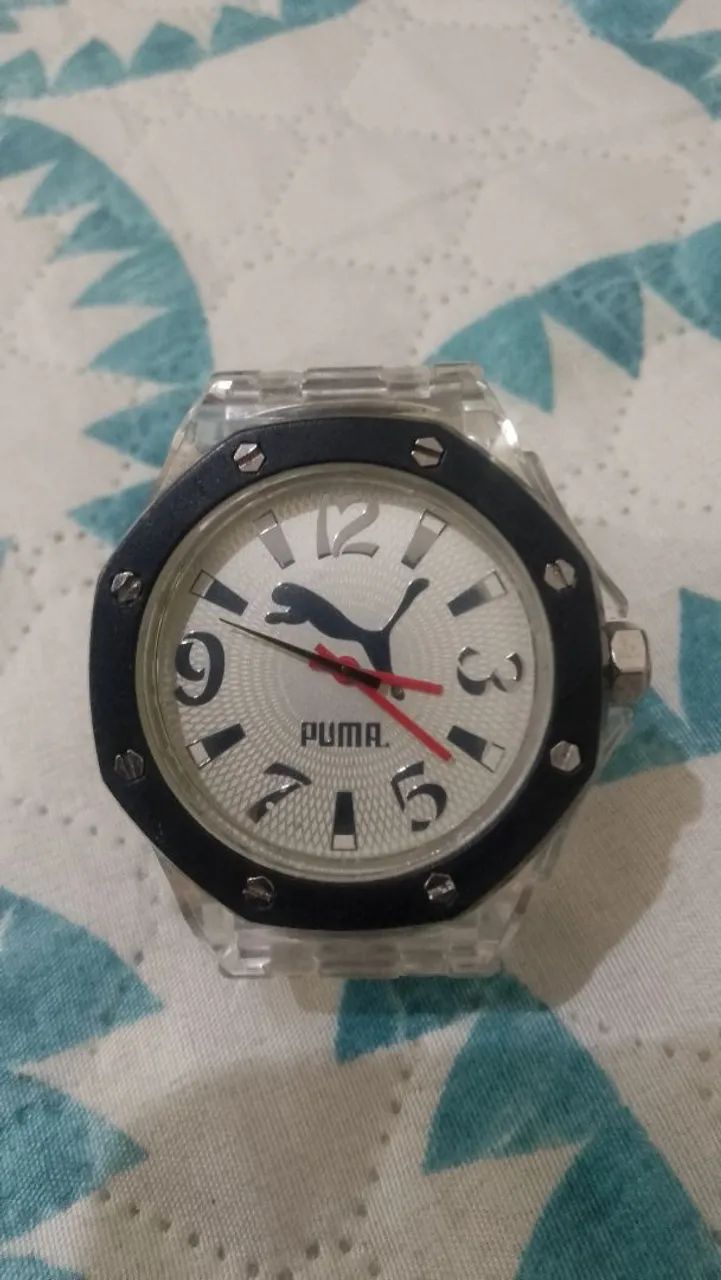 Relógio Puma Original com pulseira transparente  - Foto 2