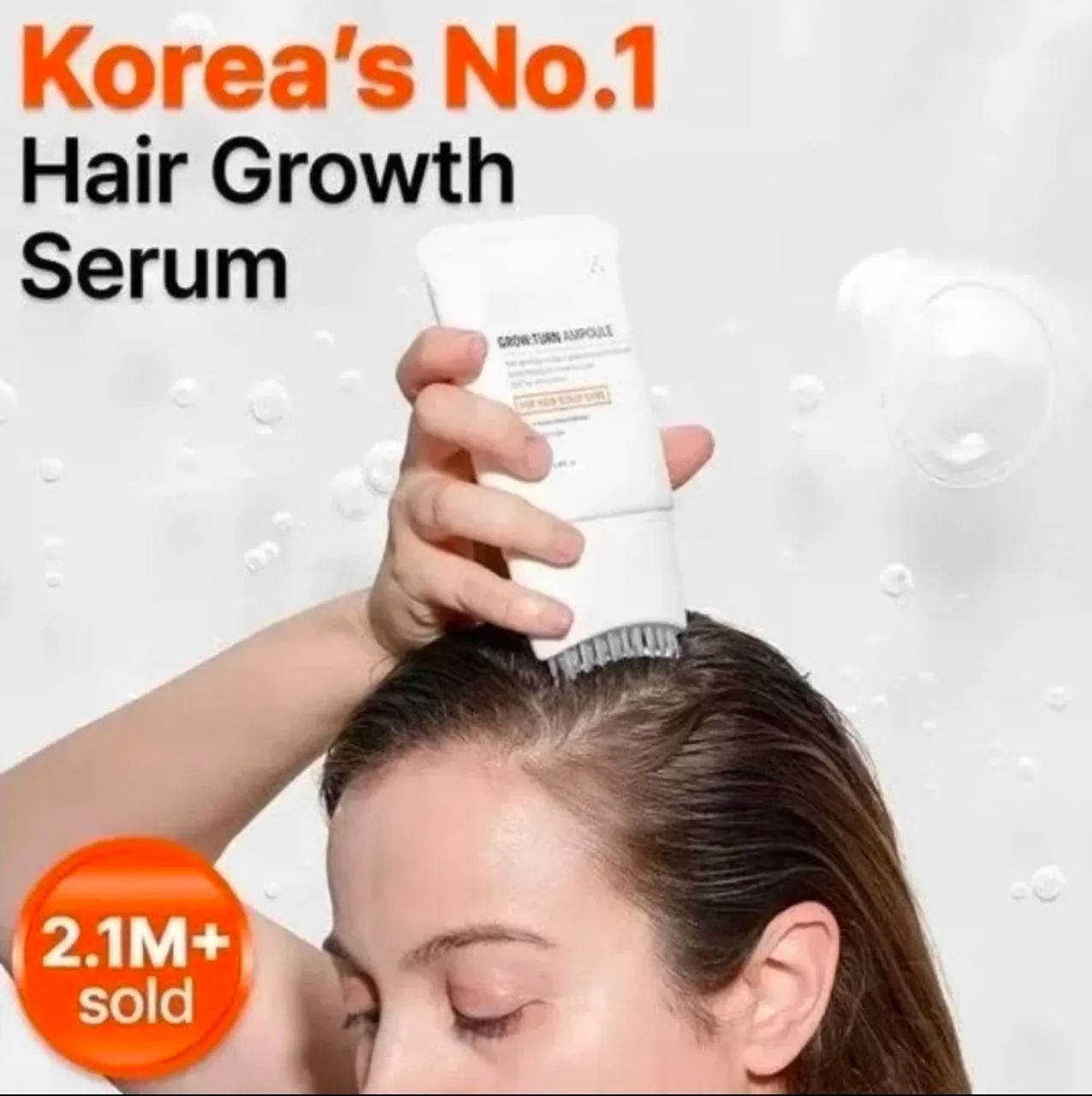 Grow Turn Ampoule Serum Capilar Com Escova 100 Ml Crescimento E Queda - Foto 4