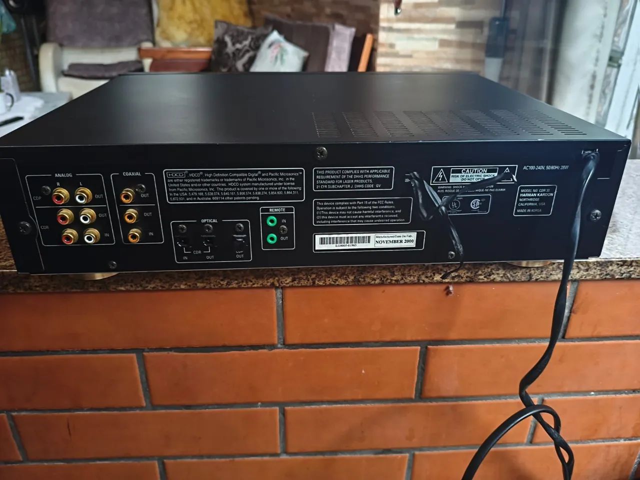 REPRODUTOR E GRAVADOR D3 CS HARMAN KARDON CDR 30 - Foto 5