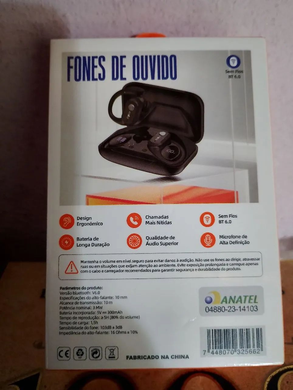 Fone de Ouvido Esportivo - Bluetooth 6.0 - Foto 3