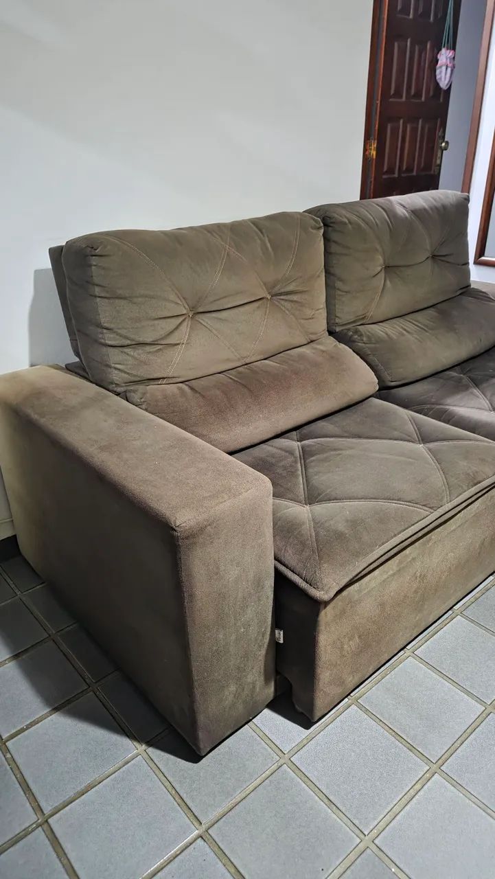 Sofa retratil 3 lugares - Foto 3
