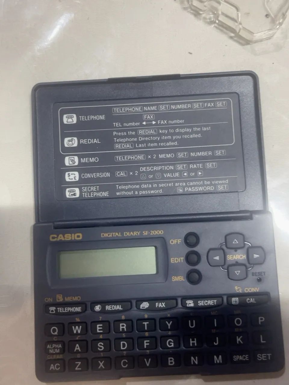 CASIO DIGITAL DIARY SF-2000 - AGENDA ELETRÔNICA VINTAGE - Foto 2