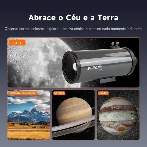 TELESCÓPIO SVBONY MK90 NA CAIXA  - Foto 2