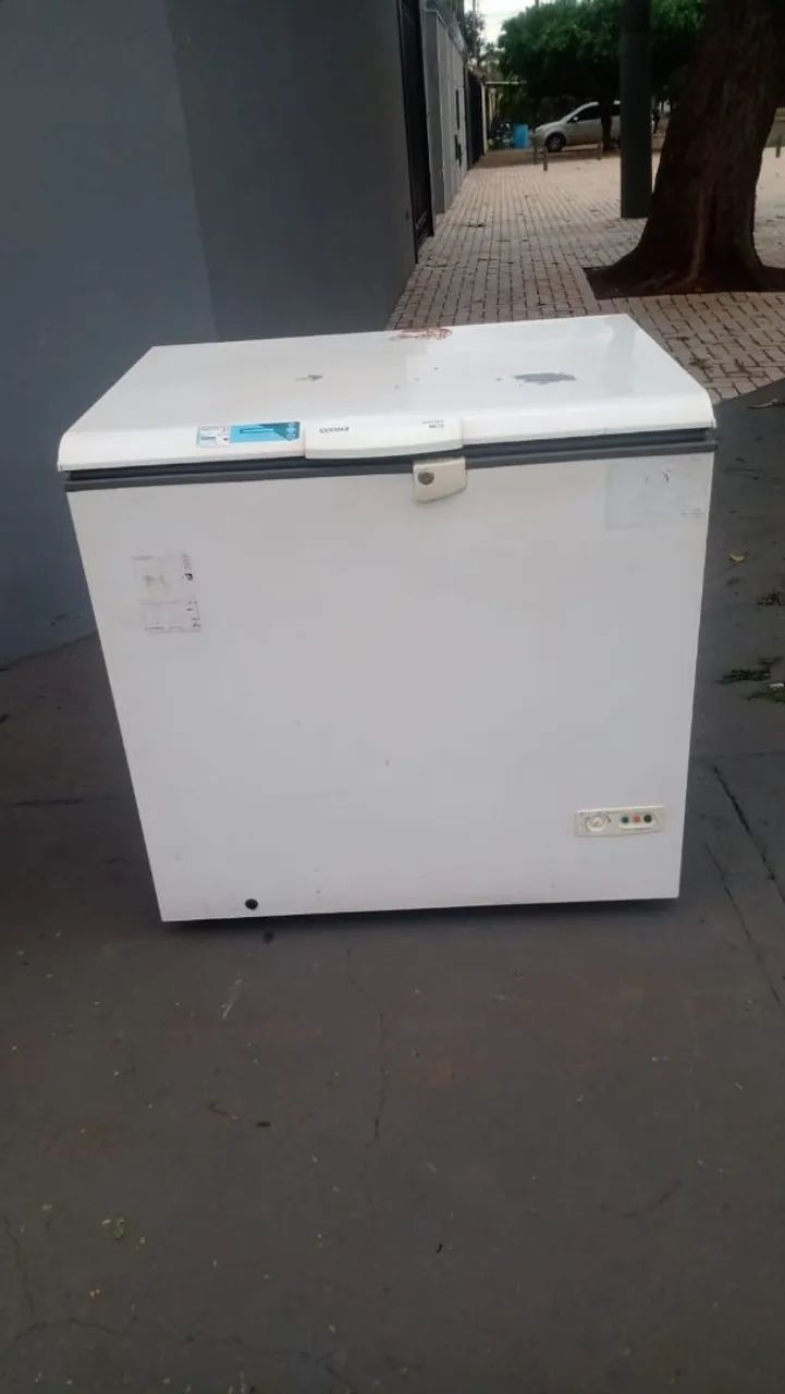 Frizer horizontal 320 litros gaz e motor original  - Foto 4