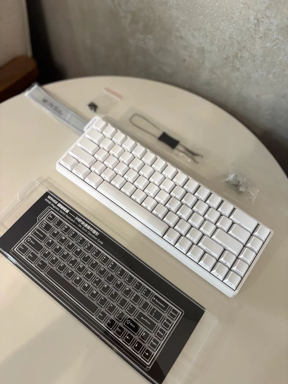 AULA WIN 68HE Branco com Layard - Teclado Magnético  - Foto 3