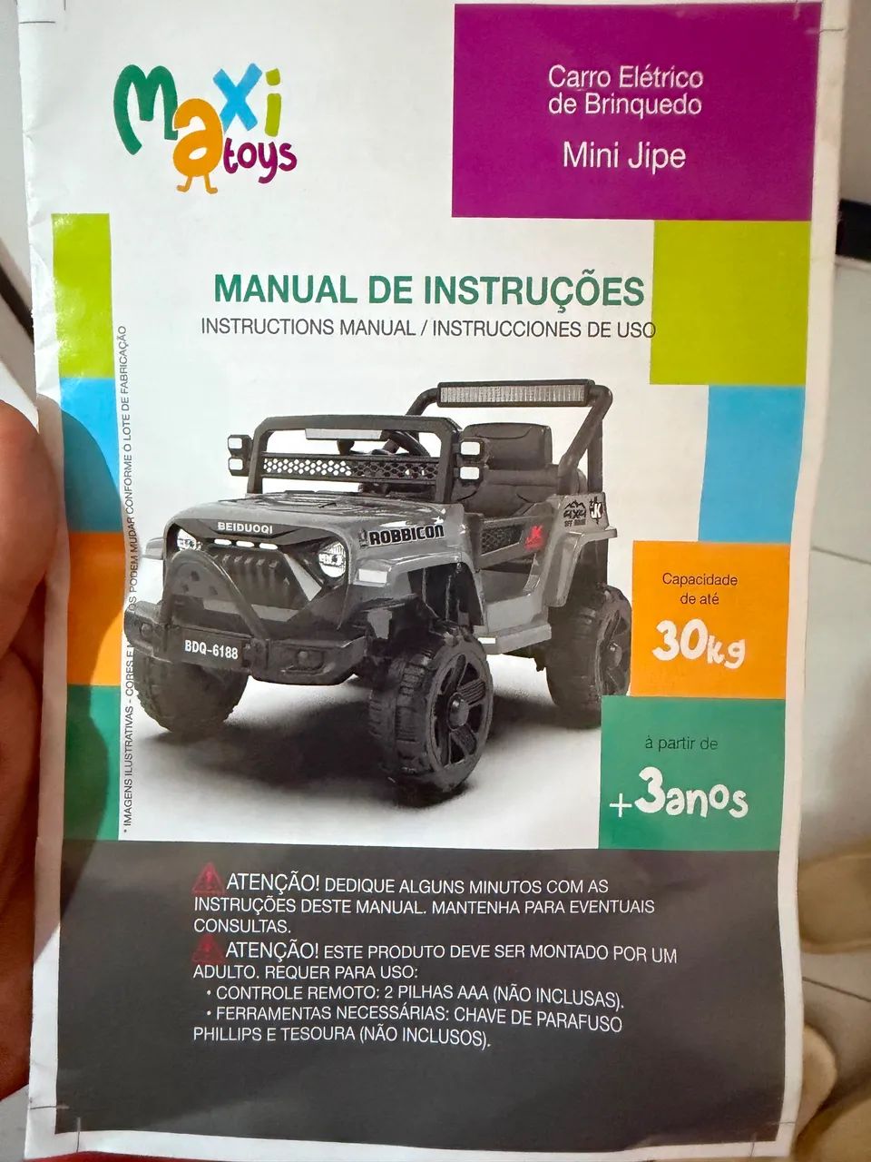 Carrinho elétrico crianças 3 anos+ ! - Foto 2