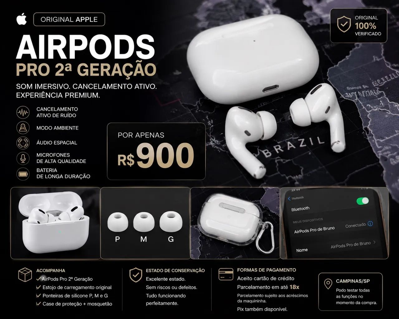 AirPods Pro 2ª Geração - Original Apple