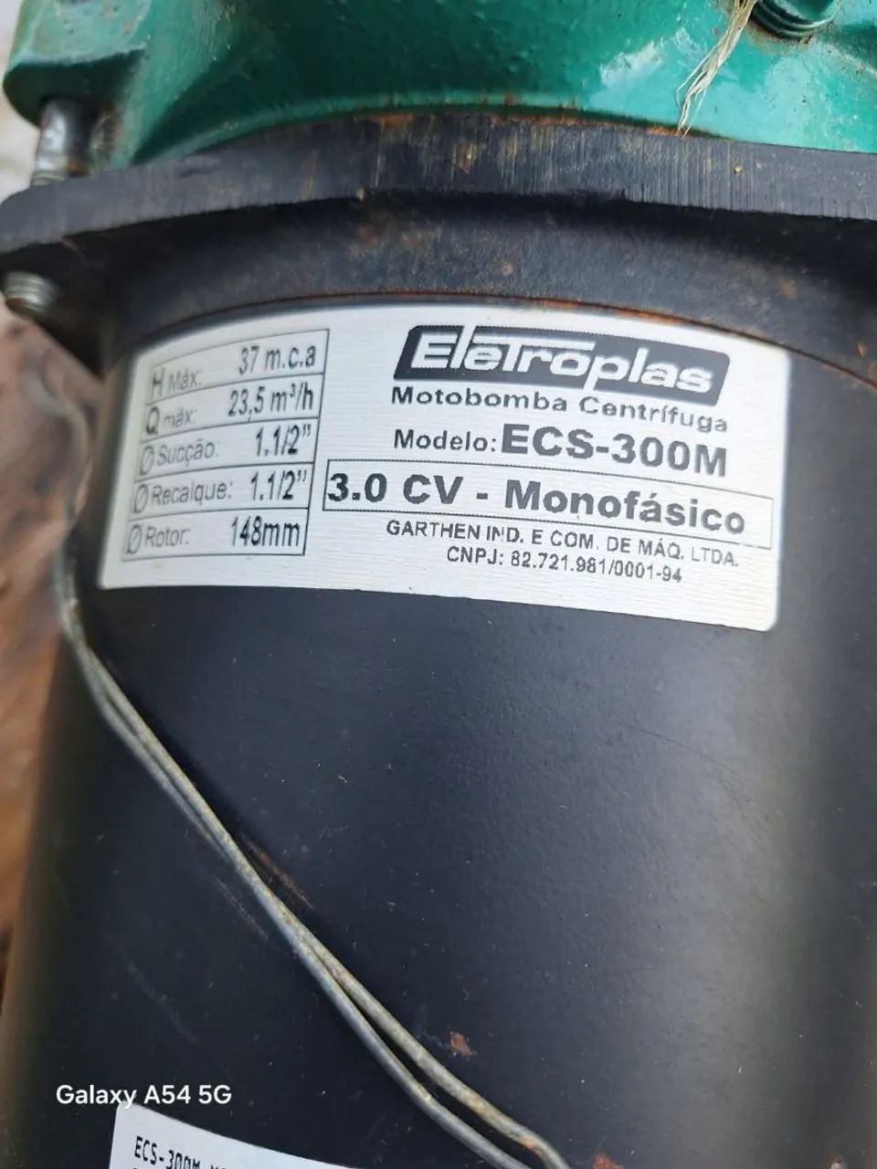 Vende-se motor 3 CV monofasico com 25 barras de cano 2 polegadas - Foto 6