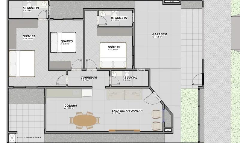 Casa no Tropical com 2 suítes e mais 1 quarto - Foto 2