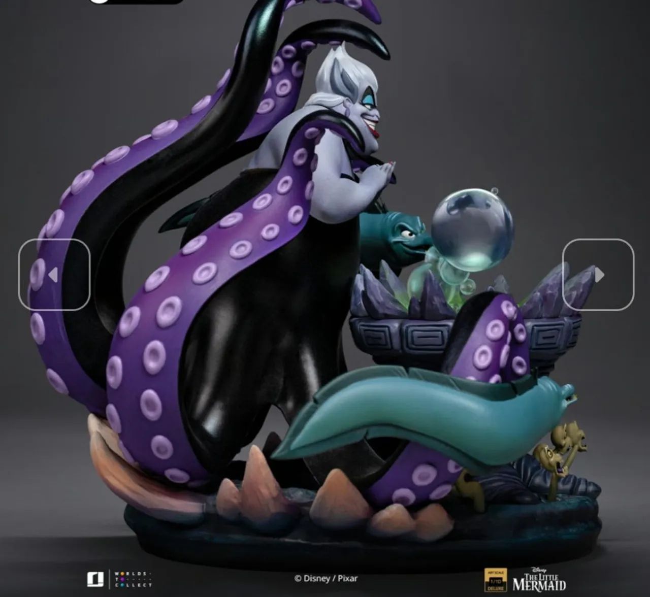 Ursula Deluxe Iron Studios Disney Pequena Sereia - Foto 3