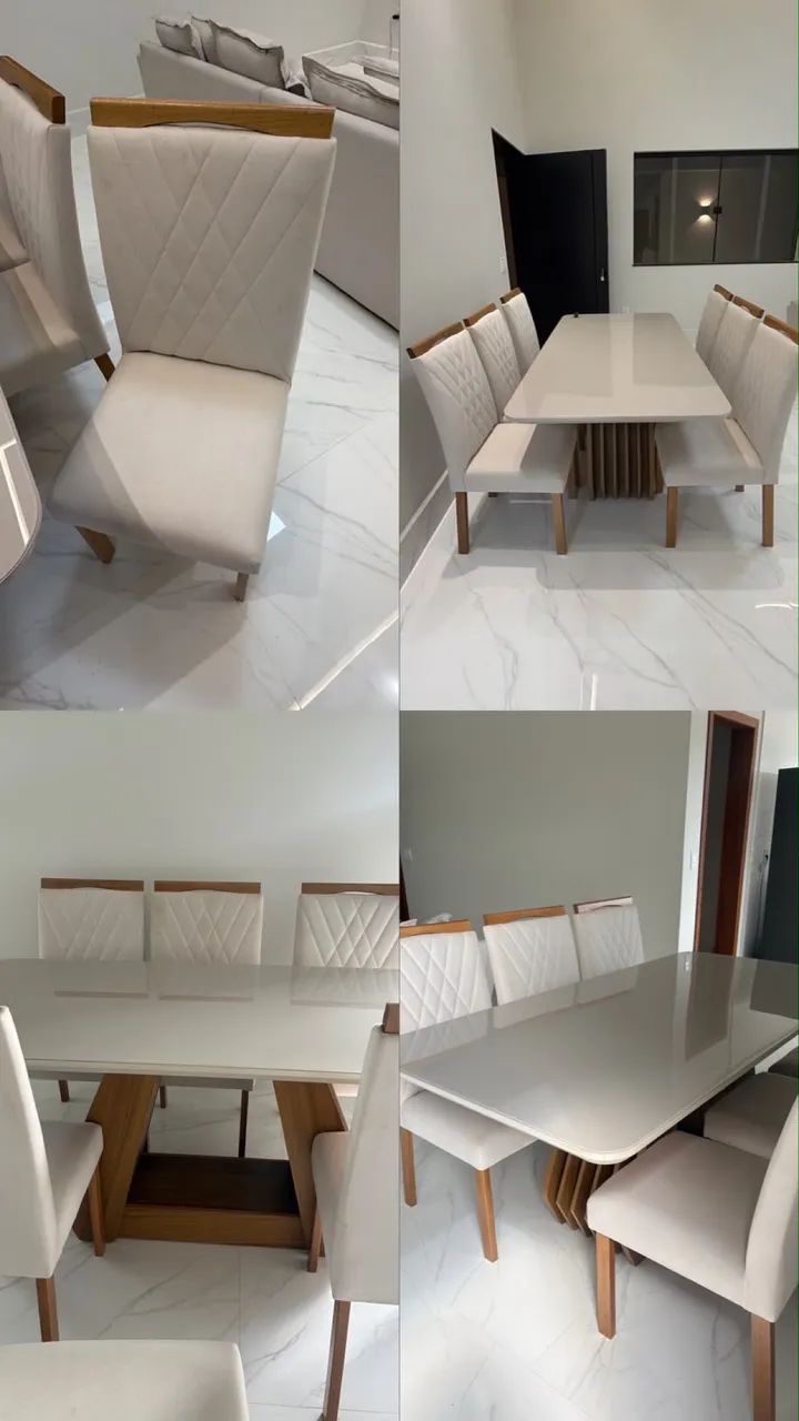 Vendo mesa 6 cadeiras semi nova 