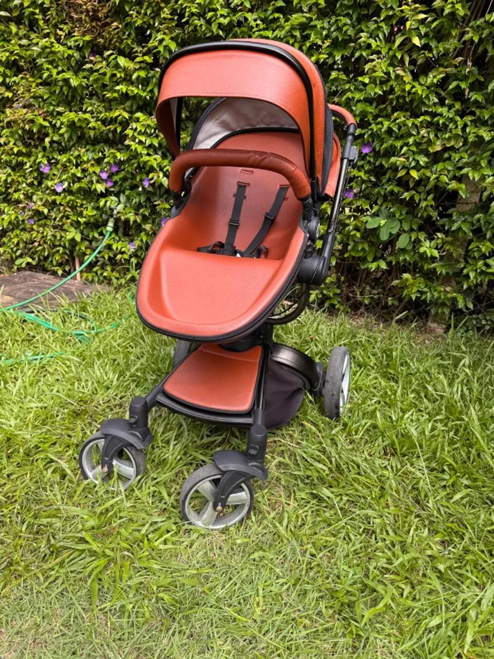 Carrinho Litet Candy Caramelo Completo + Base Isofix + Moisés - Foto 4