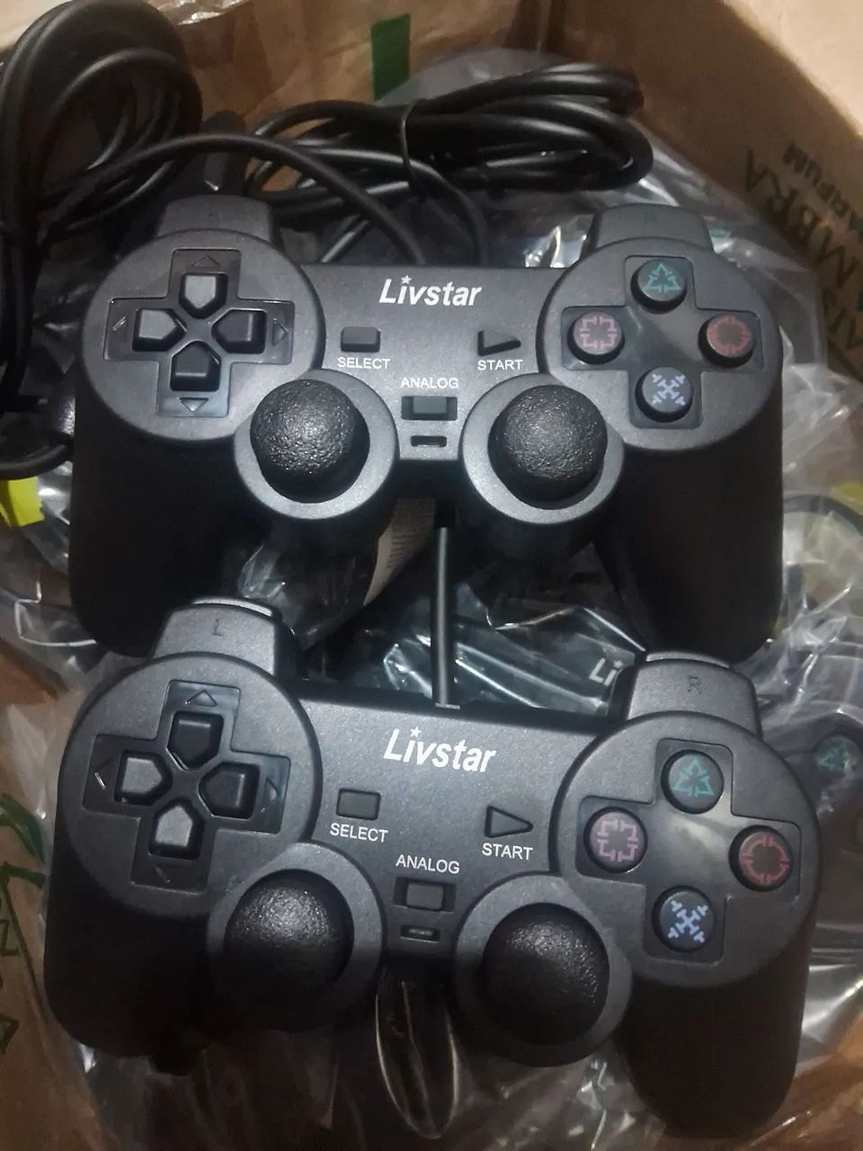 Kit 2 controles paralelo PlayStation 2 - Foto 3
