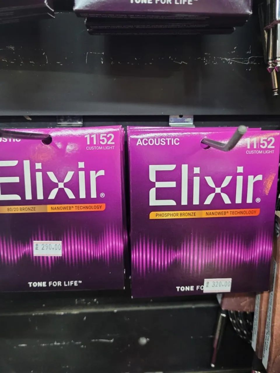CORDAS ELIXIR 0.11 PARA VIOLAO  - IMPORTADAS 