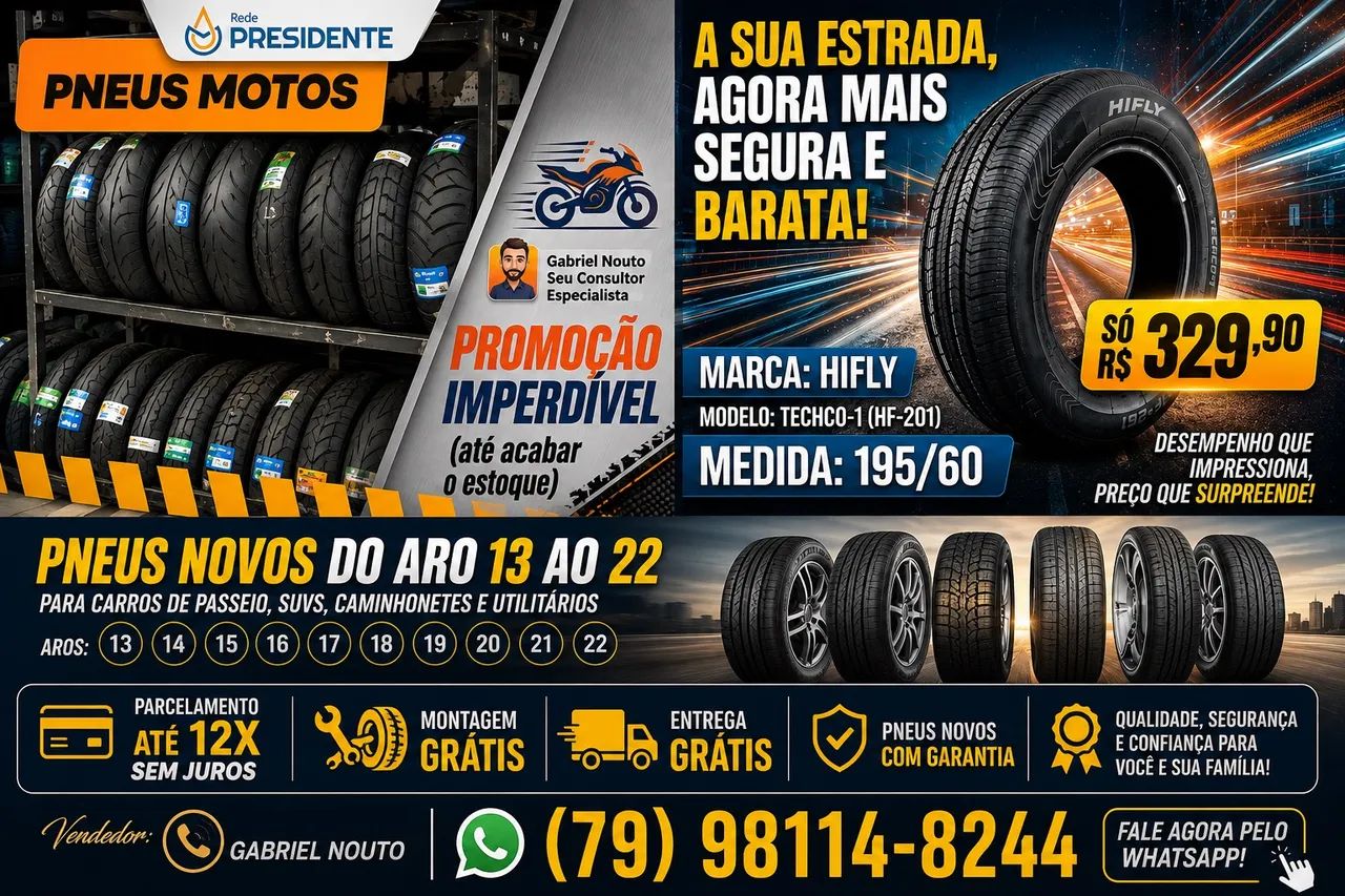 Pneus novos!