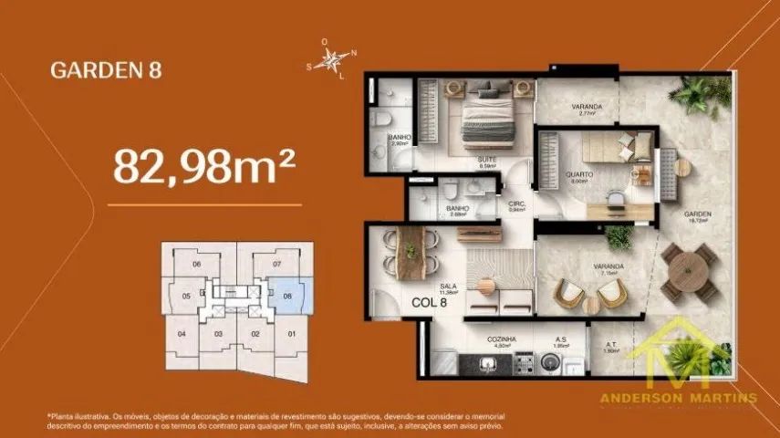 Apartamento moderno com excelente aproveitamento: Ed. Kalena codigo: 30472 PC - Foto 4