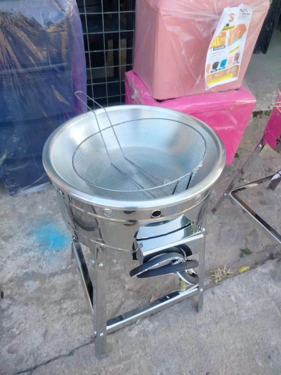 Tacho 7 litros inox a gás novo - Foto 4