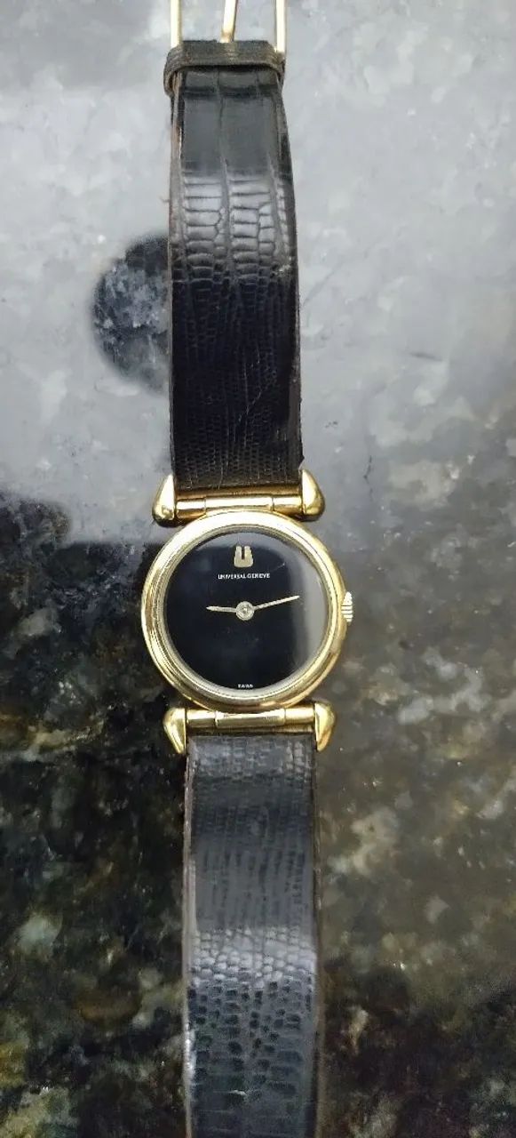 UNIVERSAL GENEVE クォーツ オクタゴン　ヴィンテージ　稼働 Universal Geneve Vintage Original / Importado / ouro 18 K