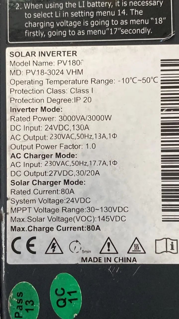 Controlador de carga, Placas solares, Bateria de litio - Foto 2
