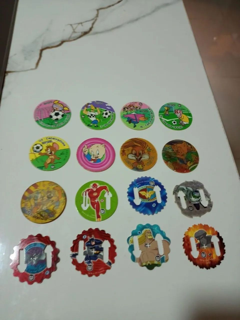 Antigos tazos elma chips diversos 