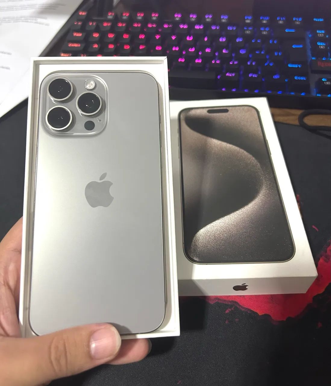 iphone 15 pro max 256 novo - Foto 4