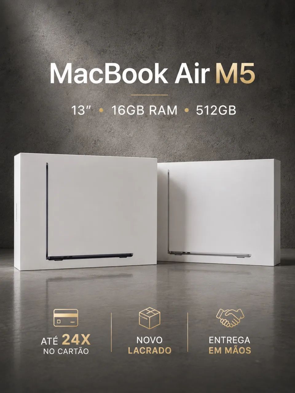 MacBook Air 512gb 16ram 13 polegadas novo lacrado 