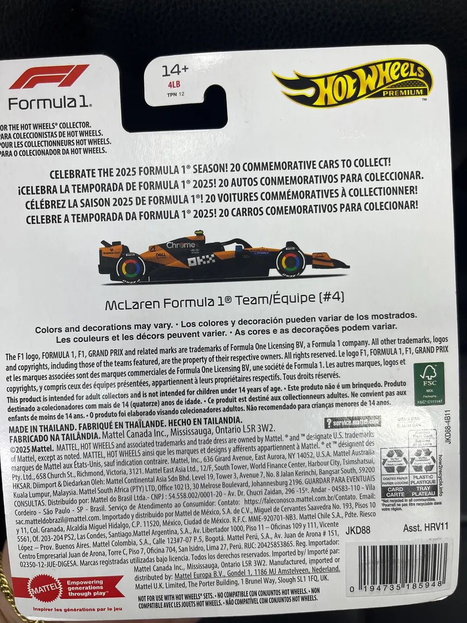 Fórmula 1 Hot Wheels 2025 - Foto 2