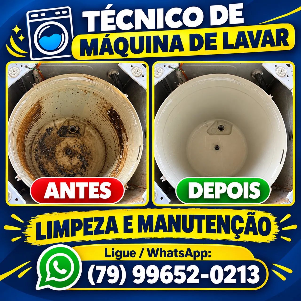 Técnico de máquina de lavar