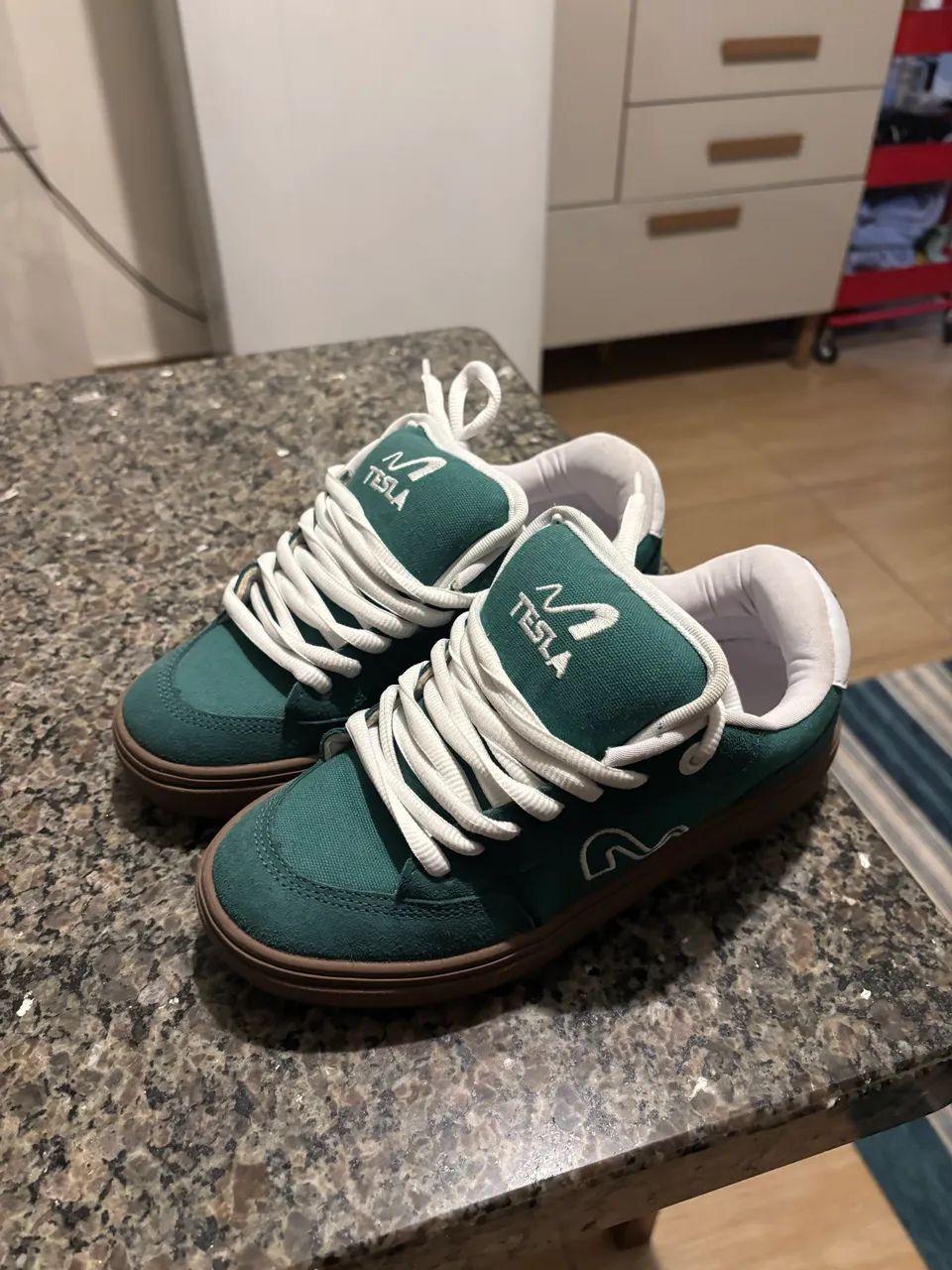 Tênis Tesla Flow Green - Usado 1 vez - Foto 5