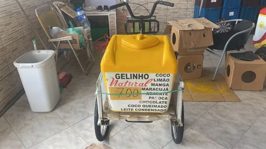 Vendo bicicleta triciclo com geladeira termica - Foto 4