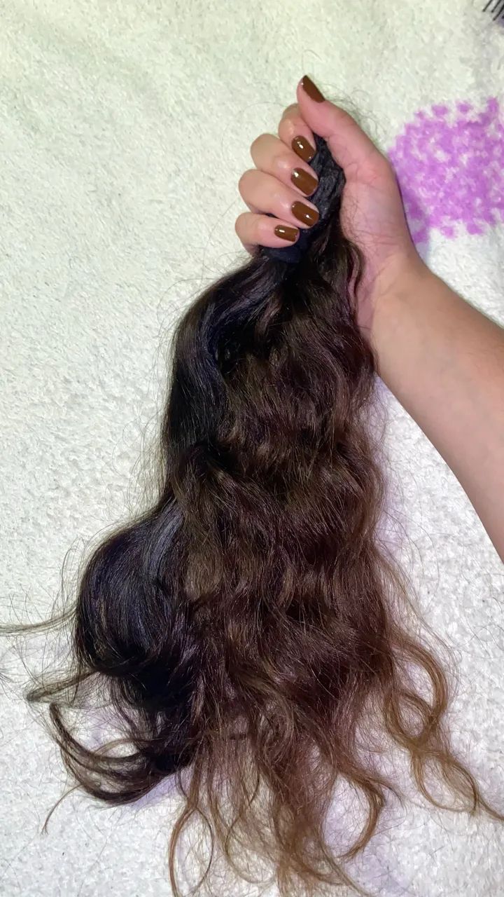 Cabelo Humano Brasileiro Premium 40cm - 100g | Castanho Natural - Foto 2