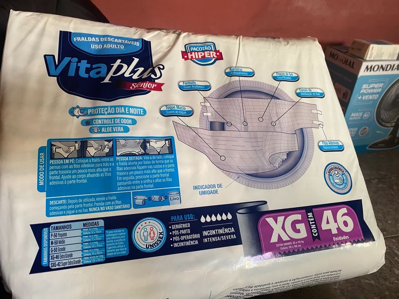 Vendo esse pacote de fralda geriátrica XG