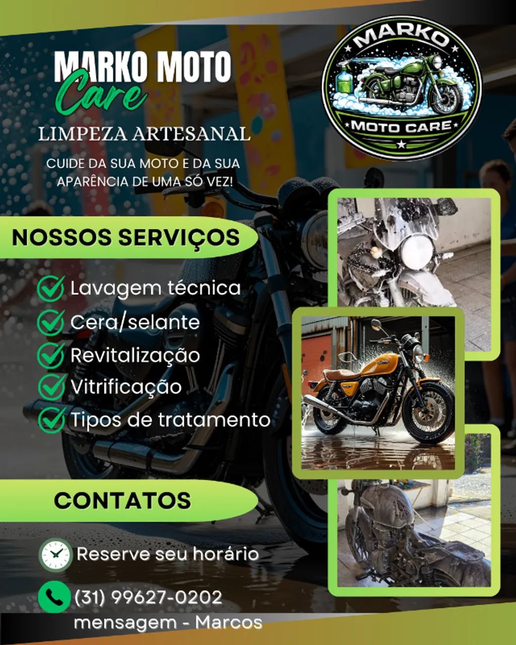 Lavagem Moto técnica