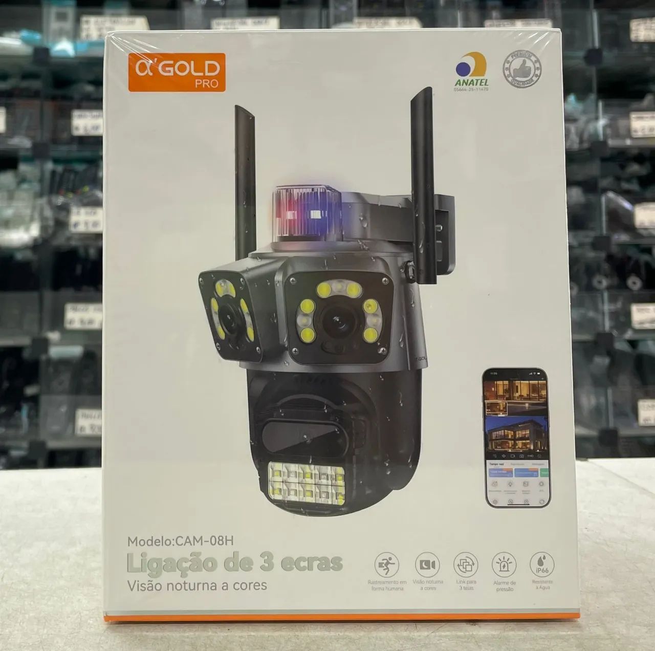 Camera de segurança wi-fi externa 