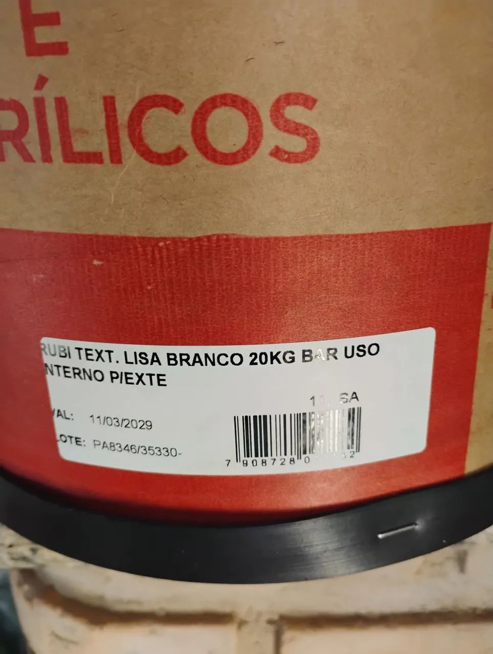 R$ 50,00 TEXTURA LISA RUBI BRANCA 20 KG. - Foto 2