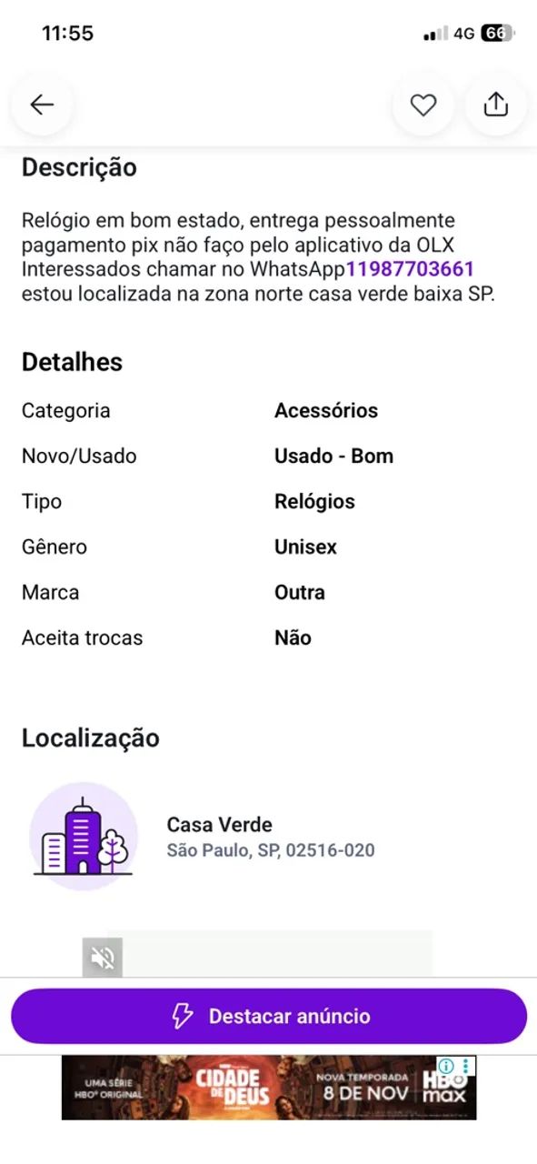 Relógio Empório Armani  - Foto 5